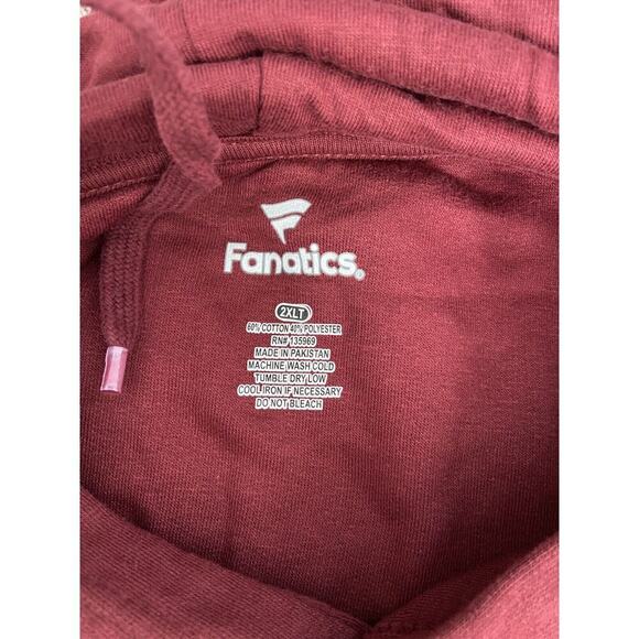 Men’s Cleveland Cavaliers Hoodie NWT 2XLT Big And Tall Burgundy Fanatics - Picture 3 of 4